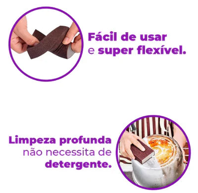 3 Esponjas Mágicas - Limpeza sem Esforço